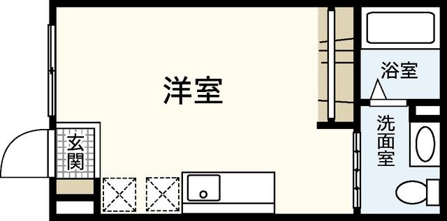 ソア長束(ワンルーム/1階)の間取り写真