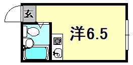 イナホ2(ワンルーム/2階)の間取り写真