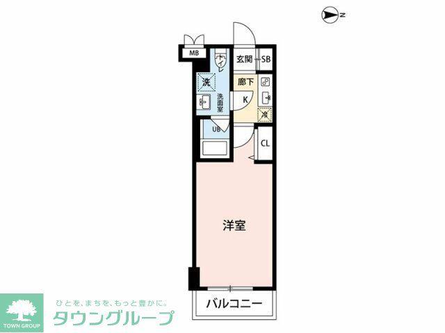 マイナビSTAYベルディール高島平(1K/2階)の間取り写真