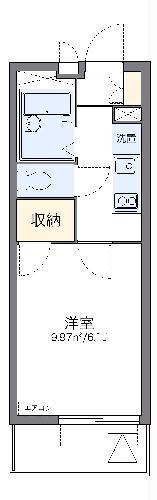 レオパレスTY ベルツリー(1K/3階)の間取り写真