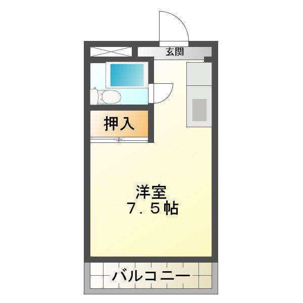モービルホーム(ワンルーム/4階)の間取り写真
