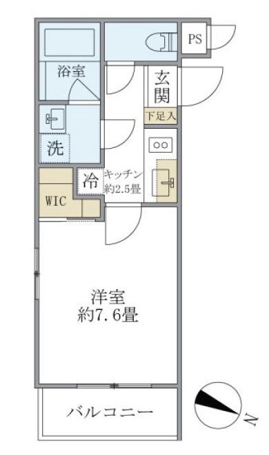 THE SHINAGAWA イースト RESIDENCEザ・シナガワ(1K/3階)の間取り写真