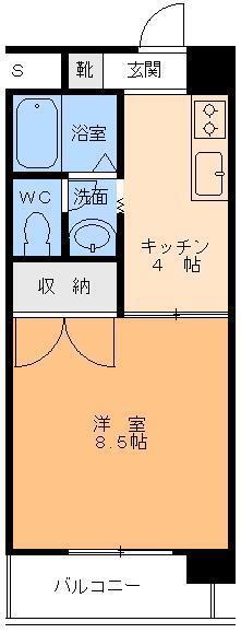 プリメールみなみ(1K/3階)の間取り写真