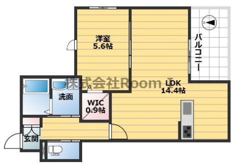 ラルーチェ都島 旭化成ヘーベルメゾンHEBEL HAUS(1LDK/1階)の間取り写真