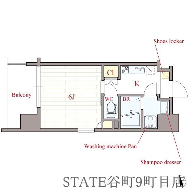 SUMMIT(1K/3階)の間取り写真