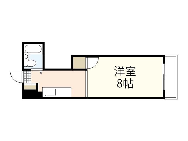 LS舟入本町(1K/2階)の間取り写真