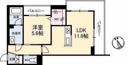 エーデルハオスIV(1LDK/3階)の間取り写真
