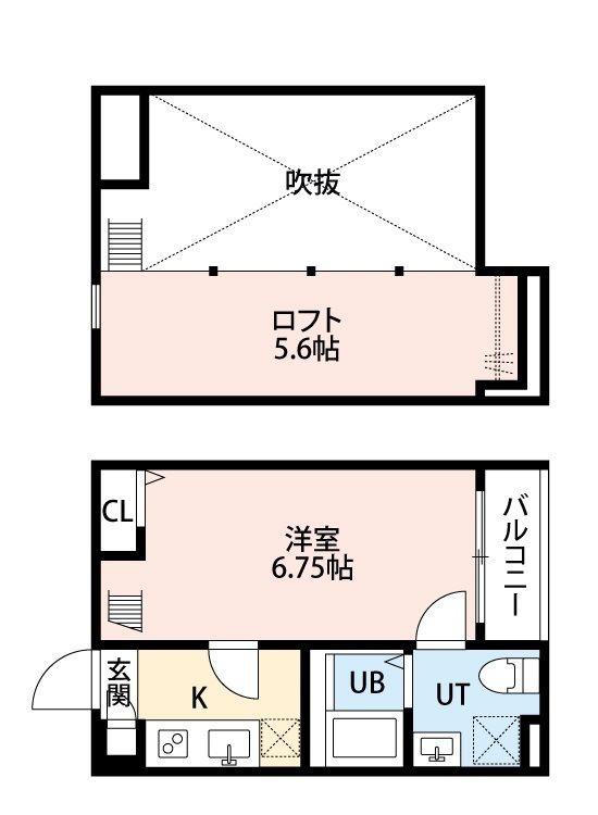 レガーロ検見川浜(1K/1階)の間取り写真