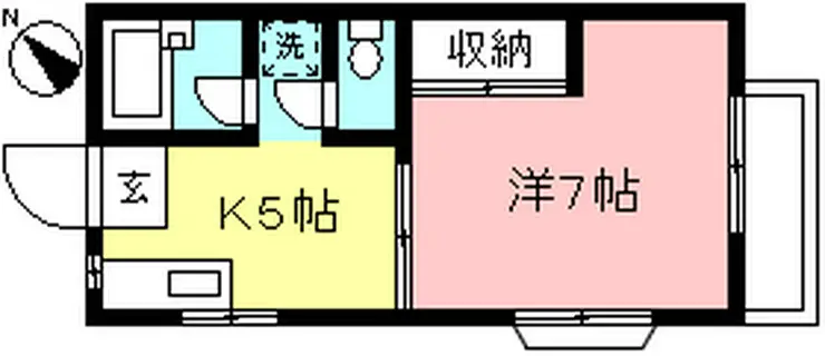 ガーネットハイツ 1階階 間取り