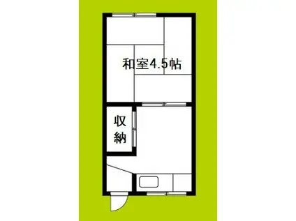 千島アパート(1K/1階)の間取り写真