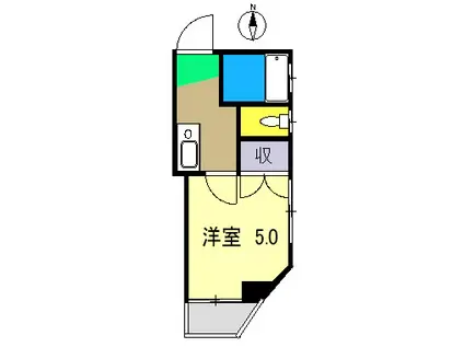 ロフト・ハウス・マツオカ(1K/4階)の間取り写真