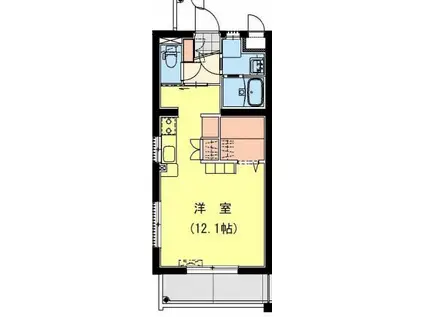 太田4丁目Fマンション(ワンルーム/2階)の間取り写真