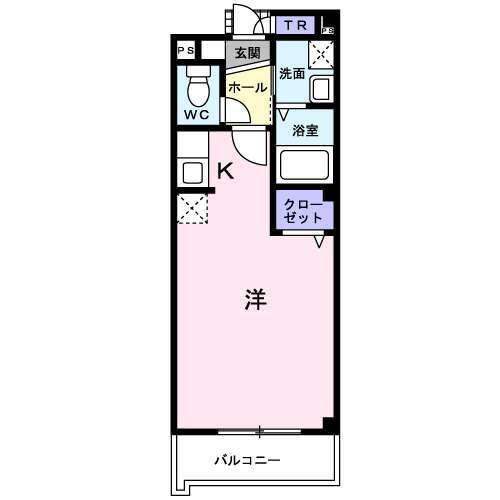 フラン淀川(ワンルーム/3階)の間取り写真