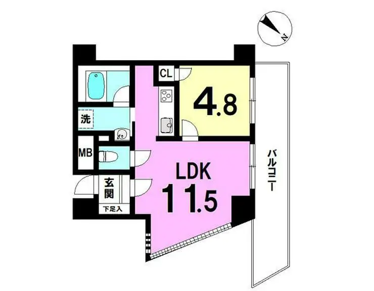 ラフィネ大崎 12階階 間取り