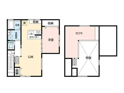 MESM(1LDK/2階)の間取り写真