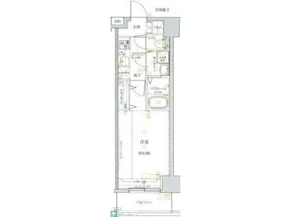 クレヴィスタ中板橋(1K/10階)の間取り写真