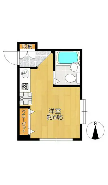 コーポリバーサイド 1階階 間取り
