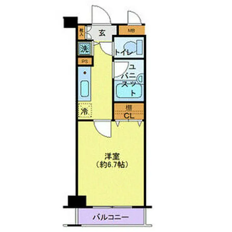 シンシア日本橋新川 2階階 間取り