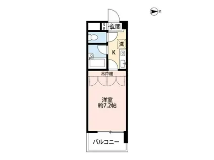 トーカン大江キャステール(1K/6階)の間取り写真