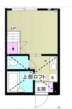 COMFORT桜ヶ丘(1K/1階)の間取り写真