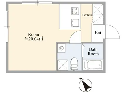 GRANDE MAISON KAMATA(1K/1階)の間取り写真