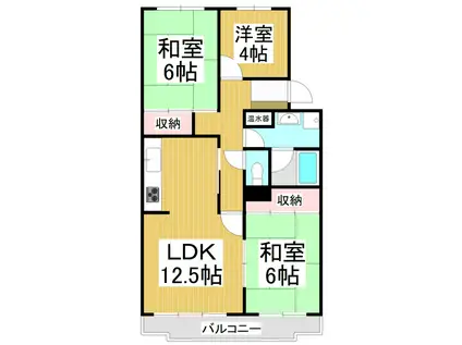 ステイツハウス栗田(3LDK/3階)の間取り写真