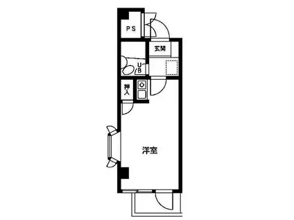 チェリーハイム(1K/3階)の間取り写真