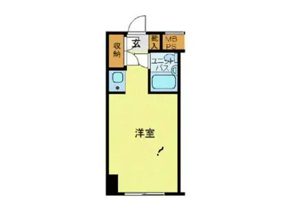 ハローレジデンス西葛西(ワンルーム/4階)の間取り写真