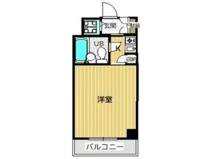 グレイス西川口(ワンルーム/4階)の間取り写真