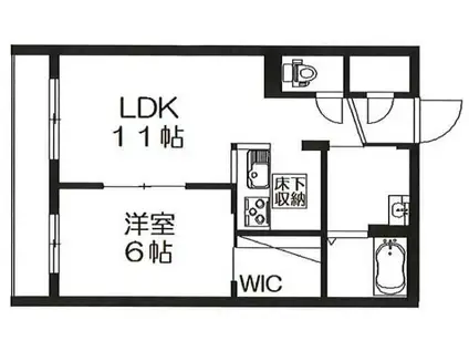 ＪＲ総武線 荻窪駅 徒歩5分 3階建 築13年(1LDK/1階)の間取り写真