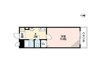 アネックス21(1K/3階)の間取り写真