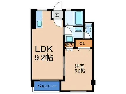 原田マンション(1LDK/2階)の間取り写真