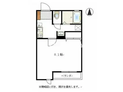 ARROWS SQUARE今保 C棟(1K/2階)の間取り写真