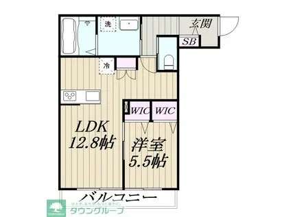 マイム高石(1LDK/3階)の間取り写真