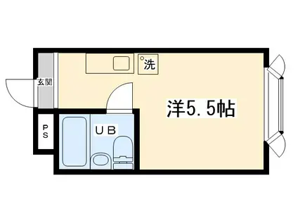 ウィング相模原II(ワンルーム/1階)の間取り写真