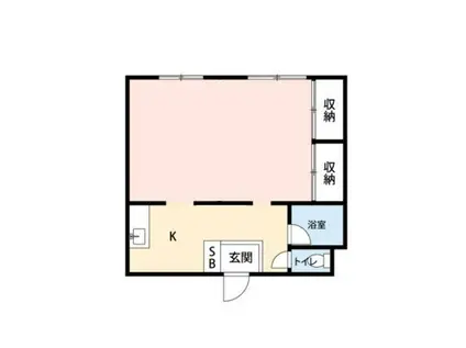 土橋ビル(2DK/2階)の間取り写真