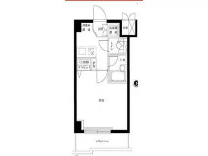 ルーブル都立大参番館(1K/5階)の間取り写真