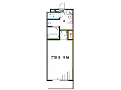 サンライトM東小金井(1K/1階)の間取り写真