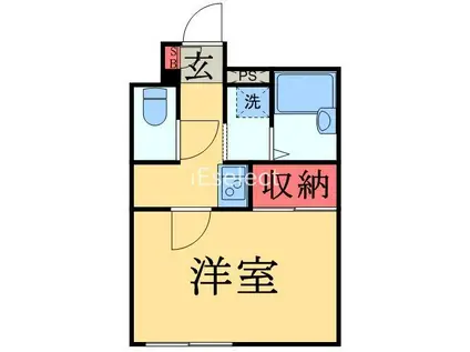 LPコンフォートガーデン(1K/2階)の間取り写真