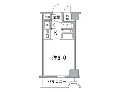 朝日蔵前プラザ(ワンルーム/9階)の間取り写真