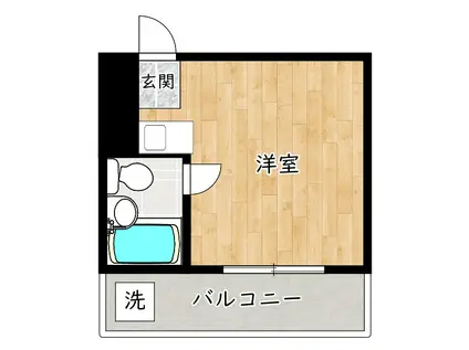 センチュリーハウス仲政(ワンルーム/3階)の間取り写真