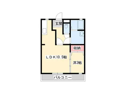 ART-0(1LDK/3階)の間取り写真