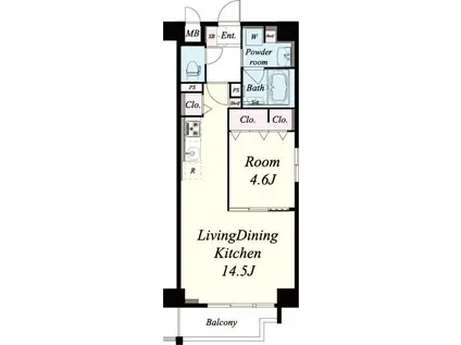 LOCOHOUSE阿倍野(1LDK/3階)の間取り写真