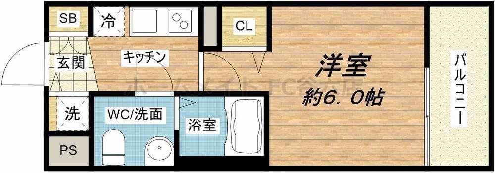 プレサンス松屋町グレース(1K/12階)の間取り写真