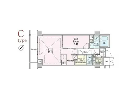 MAISON SENZOKUIKE(1LDK/2階)の間取り写真