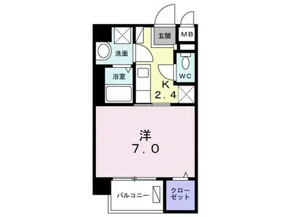 ムーンダスト・マツオ(1K/3階)の間取り写真