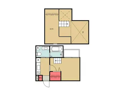 MAISON DE AVENIR(1K/1階)の間取り写真