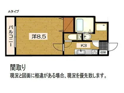 MAROHTO(1K/1階)の間取り写真