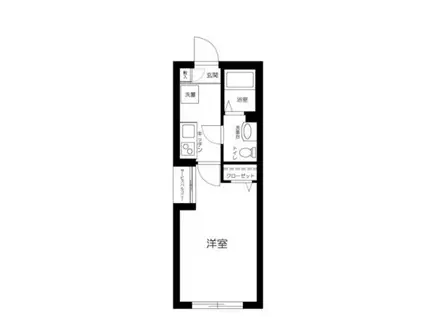 リタ王子神谷(1K/4階)の間取り写真