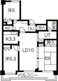 イトーピア豊田マンション(3LDK/12階)の間取り写真